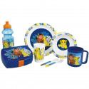 Lot Vaisselle Disney Le Roi Lion - FUN HOUSE - 006360 - Verre, Assiette Creuse, Assiette Plate, Mug, Gourde, Boîte Goûter Cou…