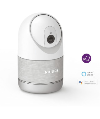 Caméra motorisée et connectée - PHILIPS - 531051 - Intérieure - Résolution 2K - WelcomeEye Look