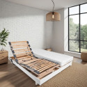 Ensemble relaxation matelas + sommiers électriques 2x70x190 - Mousse - Ferme - TALCA Fabrication française