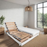 Ensemble relaxation matelas + sommiers électriques 2x70x190 - Mousse - Ferme - TALCA Fabrication française