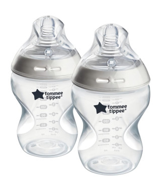 Biberons - TOMMEE TIPPEE - NATURAL START - 260 ml - Anti-colique - Tétine imitant la forme du sein - Lot de 2