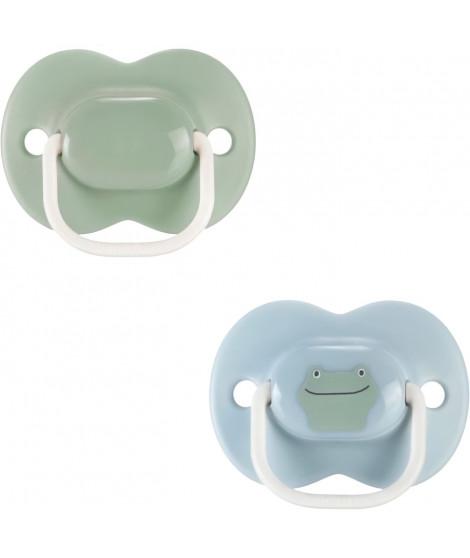 Sucettes - TOMMEE TIPPEE - ANYTIME - 6-18 mois - Lot de 2 sucettes symétriques sans BPA - Capsule de stérilisation réutilisable