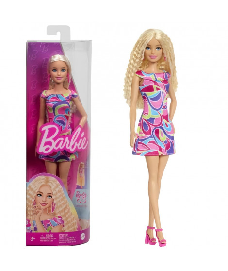 Barbie-Fashionistas-Poupée blonde avec tenue et accessoires HRH20