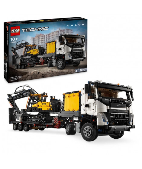 LEGO Technic 42175 Camion Volvo FMX et Pelleteuse Électrique EC230 - Set de Véhicule