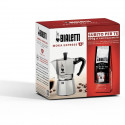Cafetiere italienne + 1 Café Perfetto Moka Classico - BIALETTI - MOKA - 6 tasses - 0,30 L - Paquet de 250 g - Argent