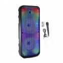 Enceinte Karaoké lumineuse - INOVALLEY - KA25-FIRE - Bluetooth V5.0 - 64 cm - 850 W - Noir