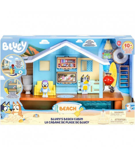 Cabane de Plage de Bluey - BLUEY - Set de jeu avec figurine exclusive et plus de 10 accessoires