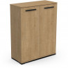 Meuble de rangement - Entrée - 2 portes ouvrantes - Chene hamilton - 101 x 35 x 101 cm - IZZY - DEMEYERE