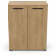 Meuble de rangement - Entrée - 2 portes ouvrantes - Chene hamilton - 101 x 35 x 101 cm - IZZY - DEMEYERE