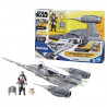 Vaisseau The Mandalorian's N-1 Starfighter, figurines Grogu et Mandalorien de 10 cm, jouet pour enfant des 4 ans, Star Wars E…