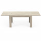 Table extensible - COTTAGE - Rectangulaire - Décor mélaminé chene kronberg - Pied en L -  6 places - 170 /230 x 90 cm - DEMEYERE