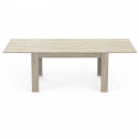 Table extensible - COTTAGE - Rectangulaire - Décor mélaminé chene kronberg - Pied en L -  6 places - 170 /230 x 90 cm - DEMEYERE