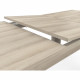 Table extensible - COTTAGE - Rectangulaire - Décor mélaminé chene kronberg - Pied en L -  6 places - 170 /230 x 90 cm - DEMEYERE