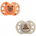 Sucette - TOMMEE TIPPEE - FUN - 6-18 mois - Lot de 2 sucettes symétriques sans BPA - Capsule de stérilisation réutilisable