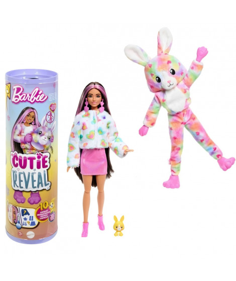 Barbie-Barbie Cutie Reveal-Poupée lapin Reve Coloré avec 10 surprises HRK38