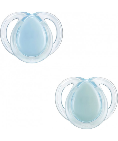 Sucette de nuit - TOMMEE TIPPEE - 0-6 mois - Lot de 2 sucettes phosphorescentes avec capsule de stérilisation réutilisable