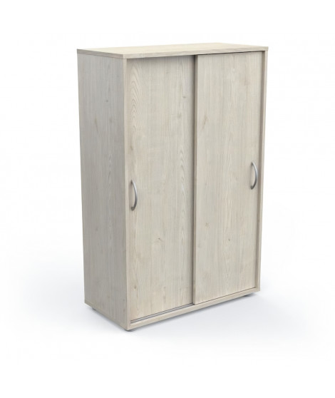 Meuble de rangement - Entrée - 2 portes coulissantes - Chene topanga - 106 x 33 x 106 cm - NEXTY - DEMEYERE
