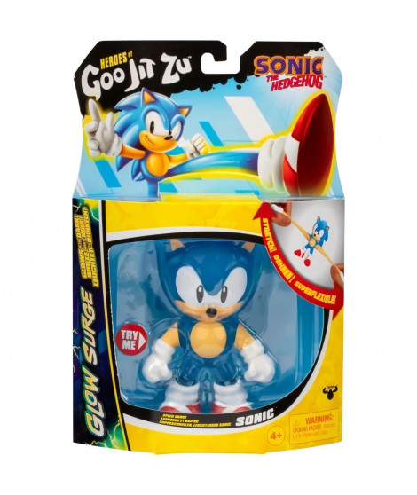 Sonic Glow Surge 13cm - HERoeS OF GOO JIT ZU - SONIC - Figurine lumineuse et extensible