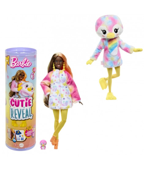 Barbie-Barbie Cutie Reveal-Poupée manchot Reve Coloré et 10 surprises HRK40