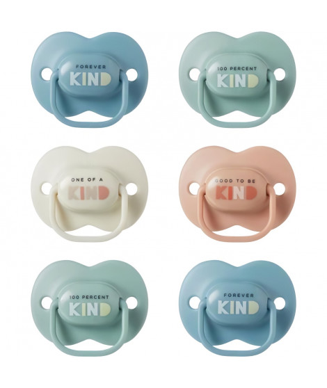 Sucettes - TOMMEE TIPPEE - 6-18 Mois - Lot de 6 - Forme Orthodontique Symétrique, Silicone sans BPA
