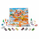 Hot Wheels-Calendrier de l'avent 2024-8 voitures et 16 accessoires HTG00