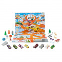 Hot Wheels-Calendrier de l'avent 2024-8 voitures et 16 accessoires HTG00
