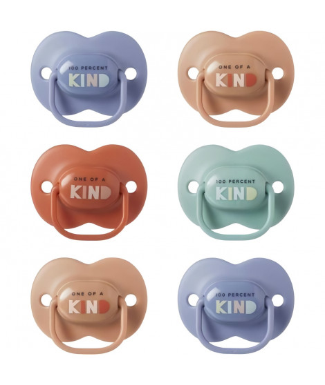 Sucettes - TOMMEE TIPPEE - ANYTIME - 18-36 Mois - Lot de 6 - Forme Orthodontique Symétrique, - Silicone sans BPA