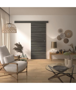 Kit Porte Coulissante - OPTIMUM - MILANO2 - H 204 x 83 x 3,6 cm, MDF, Haute qualité, Installation facile