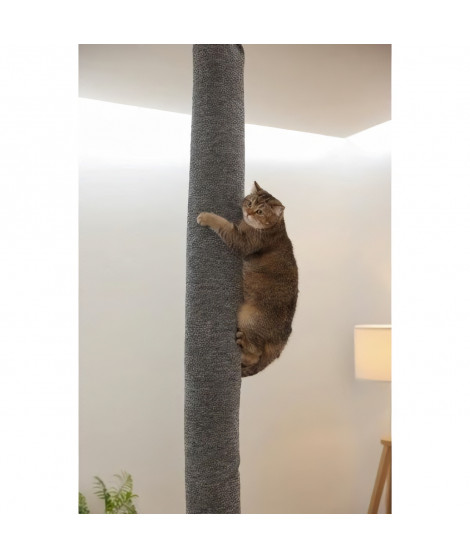 Sac a grimper pour chats - KERBL - CARPET - 16 x 16 x 240 cm - Fixation plafond - Polyester