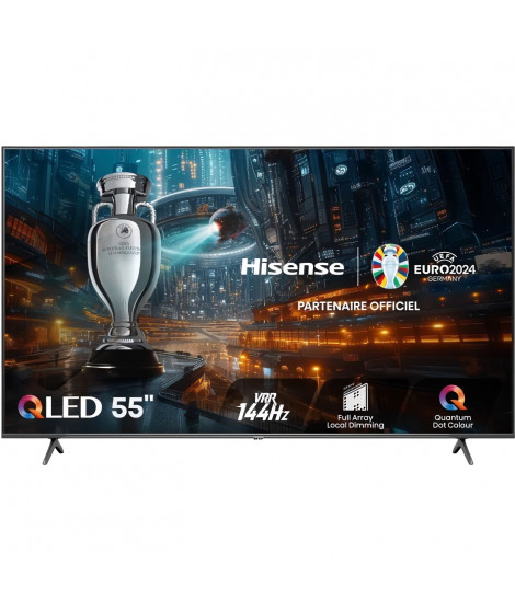 HISENSE 55E7NQ Pro - TV QLED 55'' (139 cm) - 4K UHD 3840x2160 - 144Hz - HDR 10+ - Smart TV - 4 x HDMI