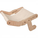 Hamac pour chats - KERBL - NAP - 42,5 x 47 cm - Bois massif - Surface réversible
