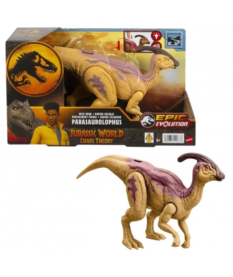 Jurassic World-Parasaurolophus Rugissement Féroce-Figurine articulée HTK75