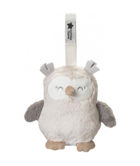Mini Peluche - TOMMEE TIPPEE - Ollie La Chouette - Aide au sommeil nomade - 6 sons - Rechargeable par USB - Lavable en machine