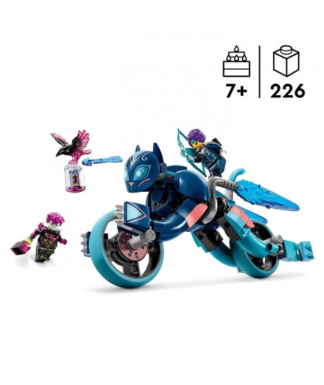 LEGO DREAMZzz 71479 Le Chat-moto de Zoey - Set d'Animal - Moto pour Enfants et Figurines