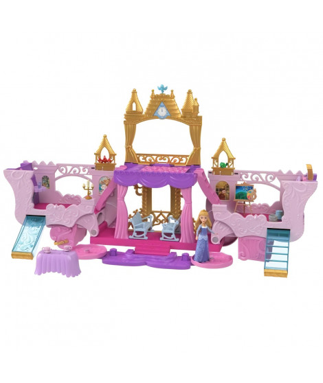 Princesses Disney-Caleche et Château-Coffret avec poupée Aurore HWX17
