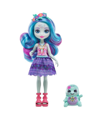 Enchantimals-Tolene Tortue et Holder-Poupée Chevelure et figurine HXB96