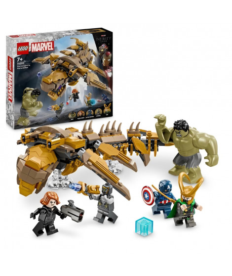 LEGO Marvel 76290 Les Avengers Contre le Léviathan, Set avec minifigurines de super-héros