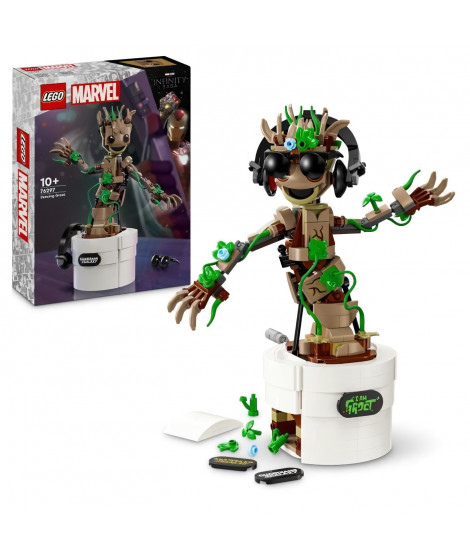 LEGO Marvel 76297 La danse de Bébé Groot, Jouet animé a construire pour enfants