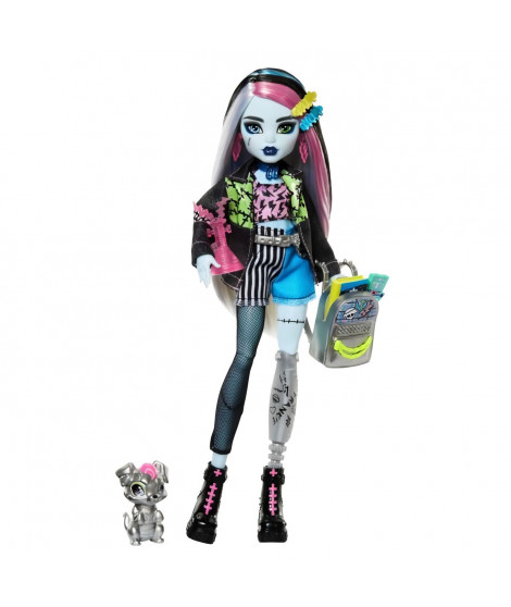 Monster High-Poupée Frankie Stein-Poupée avec animal et accessoires HXH73