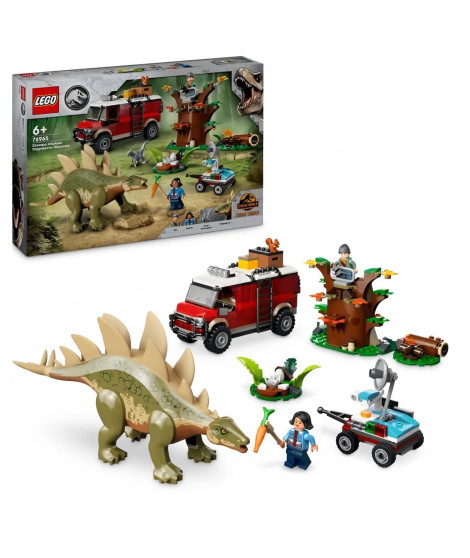 LEGO Jurassic World 76965 Missions dinosaures : la découverte du stégosaure, Jeu éducatif