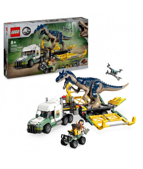 LEGO Jurassic World 76966 Missions dinosaures : le camion de transport de l'allosaure