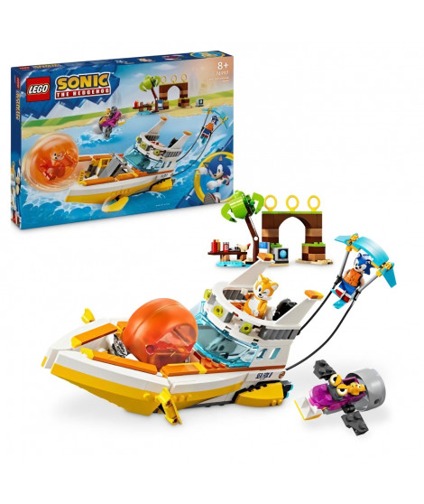 LEGO Sonic the Hedgehog 76997 Le bateau d'aventures de Tails, Jouet interactif
