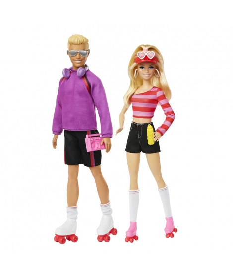 Barbie-Fashionistas-Coffret poupées et accessoires patins a roulettes HXK90