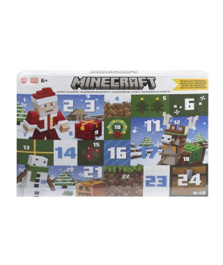 Minecraft-Calendrier de l'Avent-Figurines de 8,25 cm-17 accessoires HXM86