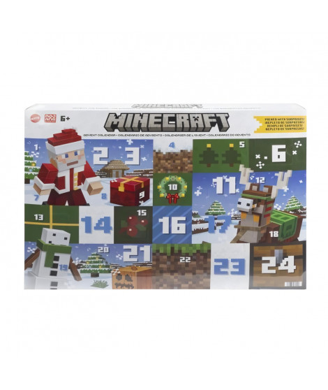 Minecraft-Calendrier de l'Avent-Figurines de 8,25 cm-17 accessoires HXM86