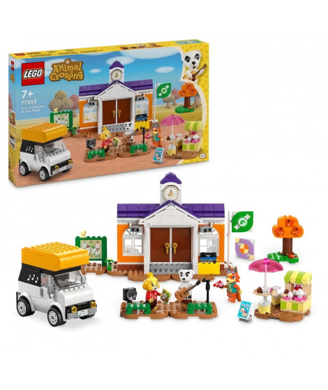 LEGO Animal Crossing 77052 Concert de Kéké sur la Place - Jouet a Construire avec Café
