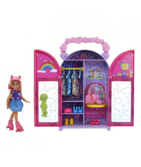 Barbie-Poupée et Dressing Chelsea-Coffret vetements et accessoires HXN03
