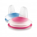 PHILIPS AVENT Becs souples design x2 Bleu/Rose SCF252/00