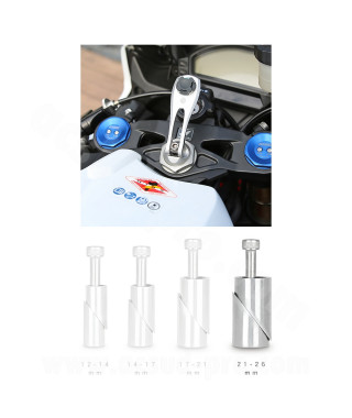 ADAPTATEUR CUBE X-GUARD POUR TE DE FOURCHE MOTO Ø21 / 26mm
