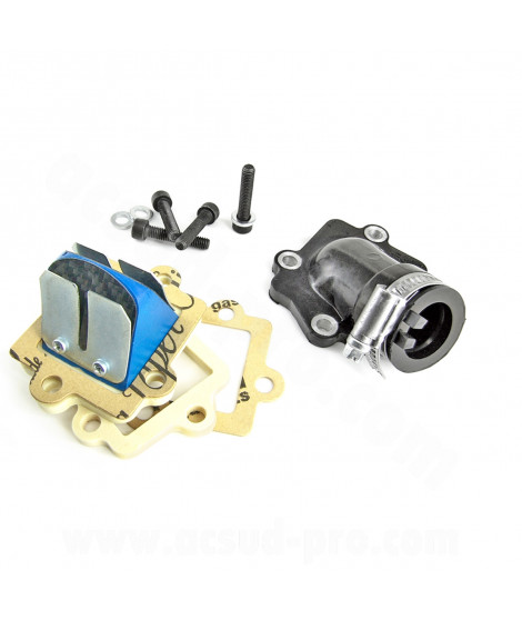 ADMISSION MVT RACING VITON CARBONE ADAPT. NITRO / AEROX Ø19 (CL 03)